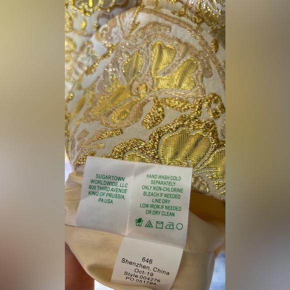 Lilly Pulitzer Dalsey Set Two Piece Gold - Picture 14 of 16